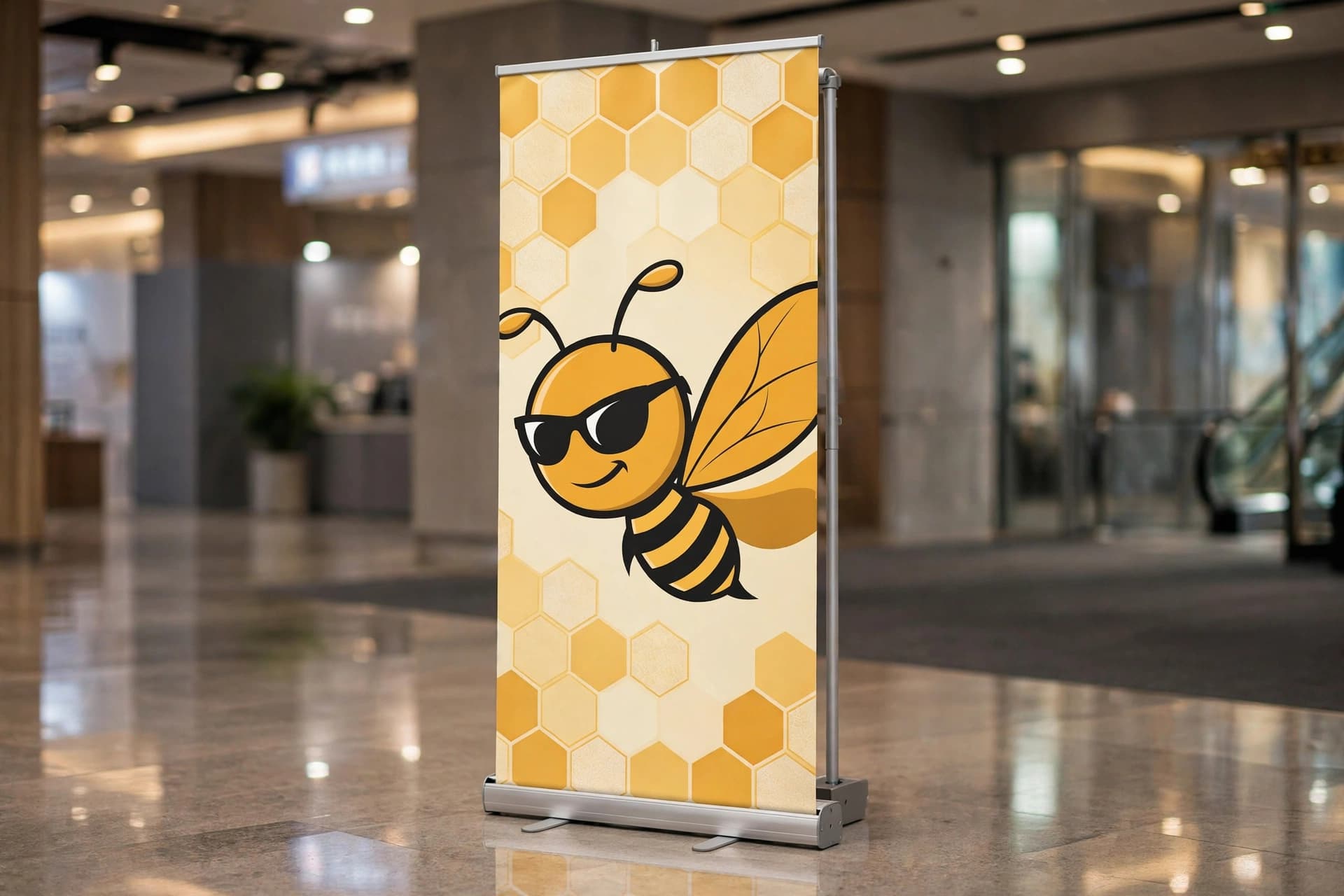 BannerBee 展架實景
