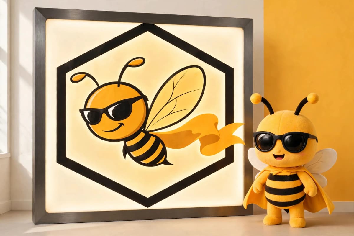 加厚內光燈布 — BannerBee