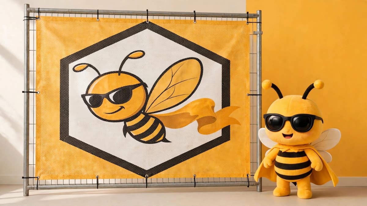 網孔布橫額 — BannerBee