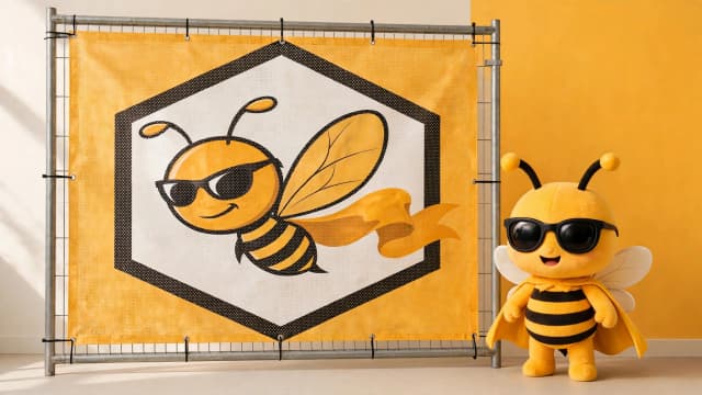 網孔布橫額 — BannerBee